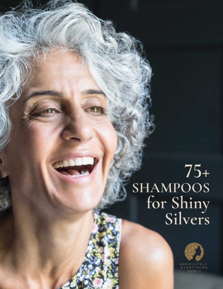 woman with gray curly hair