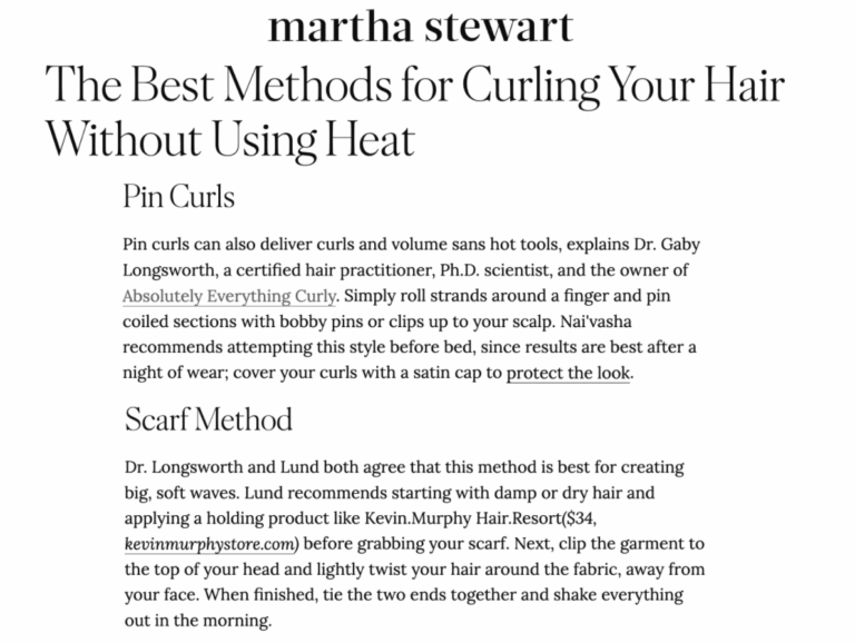 Best methods for curling your hair