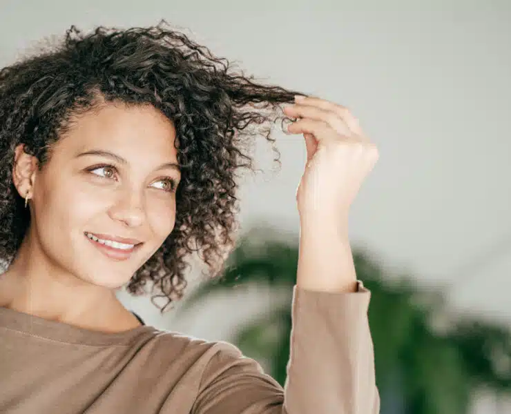 healthy curly hair