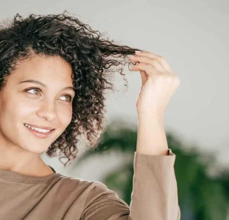 healthy curly hair