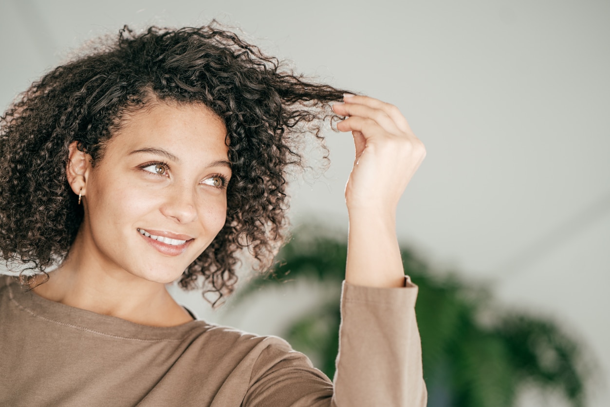 healthy curly hair